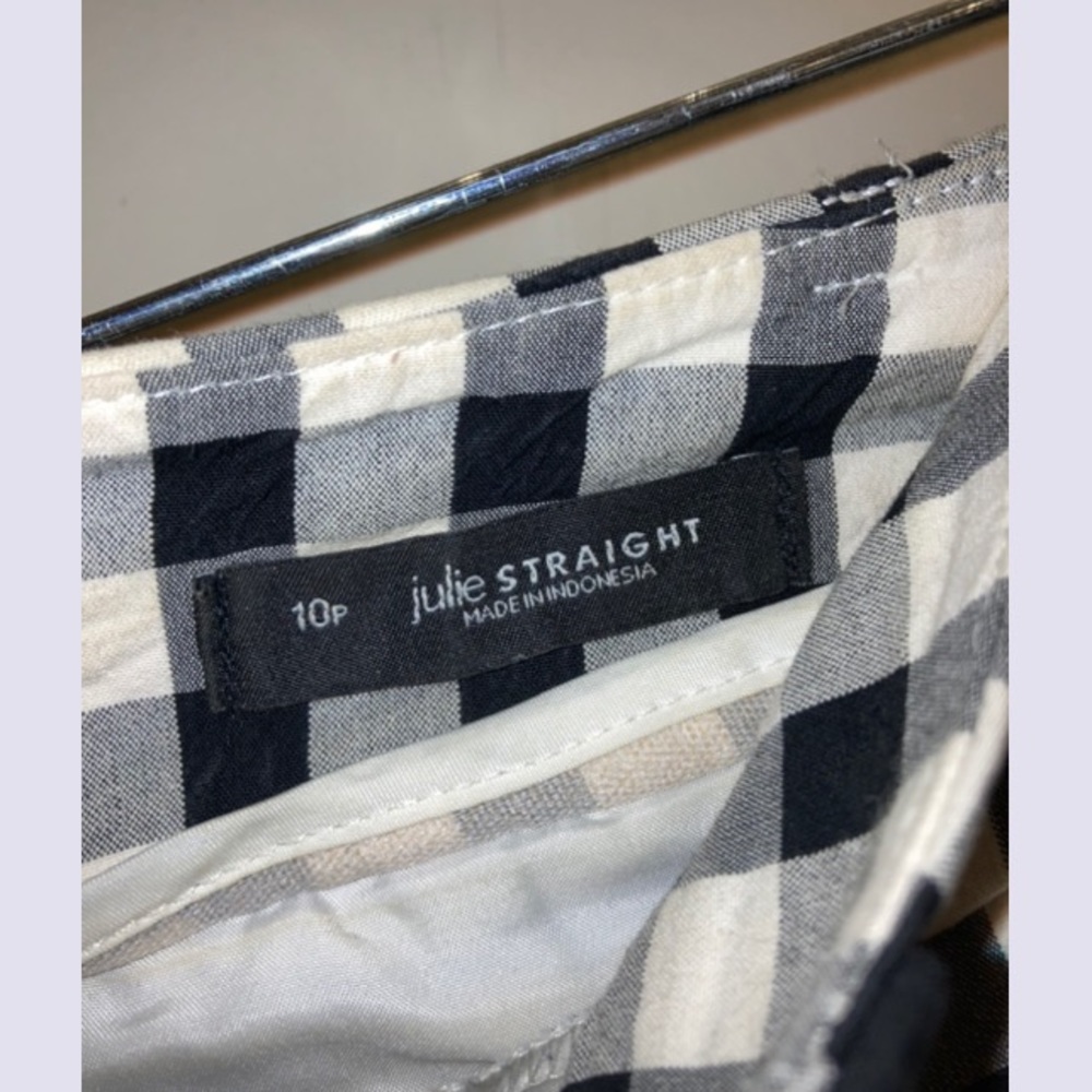 LOFT Black and white gingham trousers - Picture 4 of 4